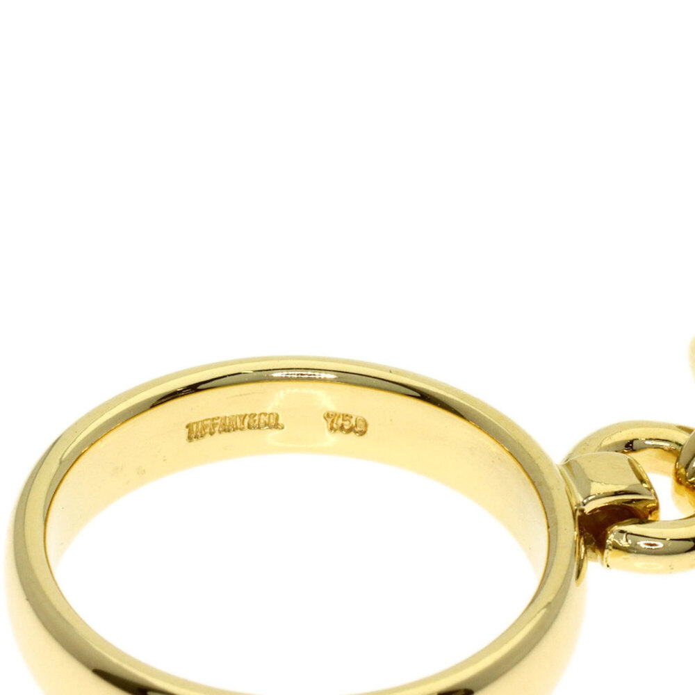 TIFFANY 18k Gold Pearl Ring - Picture 5 of 9